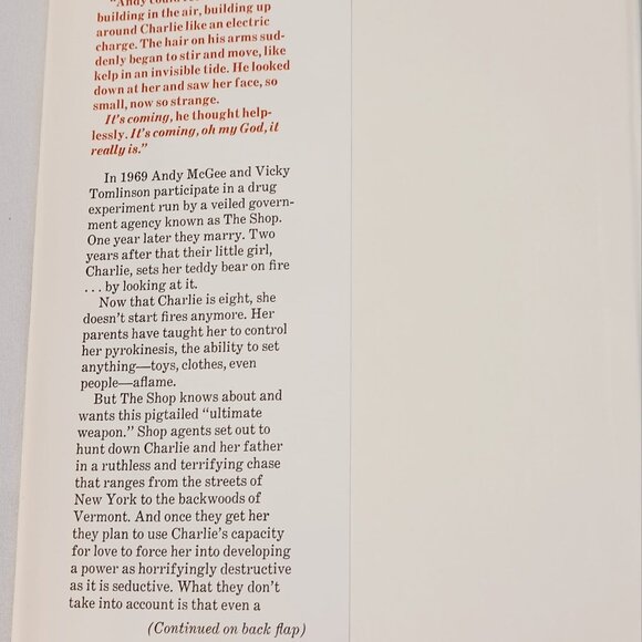 Fire-Starter by Stephen King Hardcover Book - Picture 3 of 10